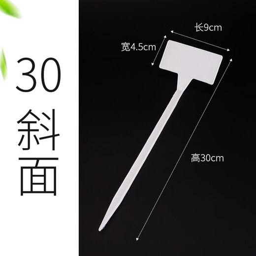 Gartenetikett, Blumen- und Pflanzenetikett, Bodenschild, wasserfest, individuelles Gartenschild, integrierte Abschrägung, 45 cm Fläche, rot (10 Stück)