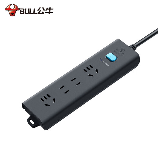 Bull Lightning Protection Socket Intelligent Power Strip Multifunctional Power Strip Double Lightning Protection Safety Wiring Board TV Computer Refrigerator Power Strip New National Standard Four Sockets + Master Control Switch-1.8 Meter Lightning Protection Socket