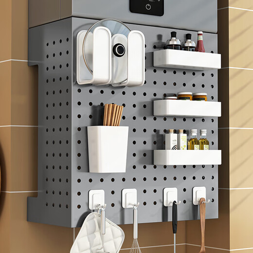 OTHERStories Gas water heater shielding cover, hole plate under wall-mounted boiler to cover ugly gas pipes, thickened gray, width 45, height 40, depth 20+