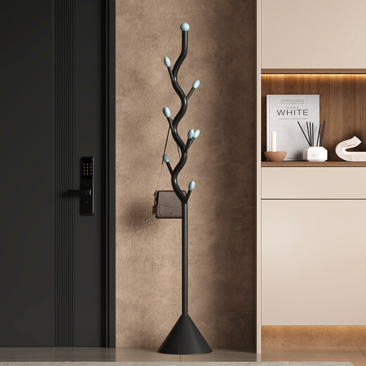 Orange Cream Style Floor-standing Coat Rack Bedroom Bedside Clothes Rack Storage Rack Simple Vertical Home Clothes Rack