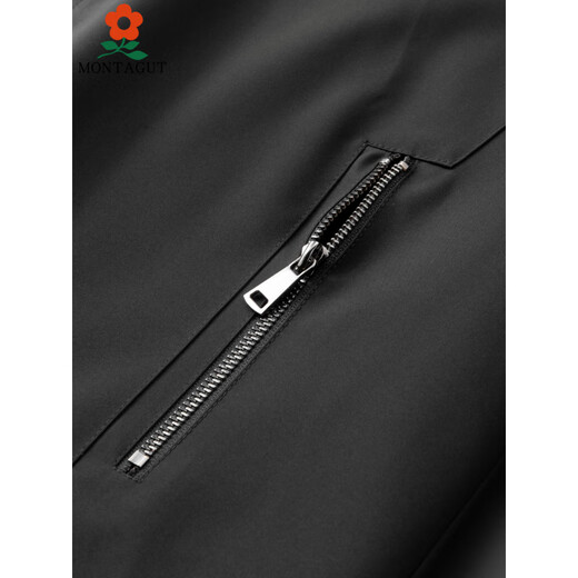 MONTAGUT Men's Sensual Overcome Men's Middle-aged Fur One-piece Mink Medium-Length Mink Coat Fur Jacket 170/88A Recommended 115-130Jin Jin is equal to 0.5kg L YX809 Black