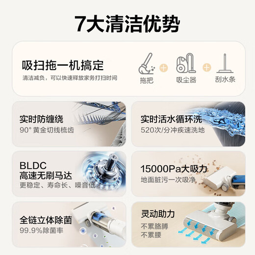 Haier floor scrubber, all-in-one washing and mopping machine, automatic cleaning, suction and mopping machine, Yunduo L1 floor washing machine, all-in-one washing and mopping machine, waterproof vacuum cleaner, handheld Xiaobai home wireless electric mop, Yunduo L1 new product recommendation