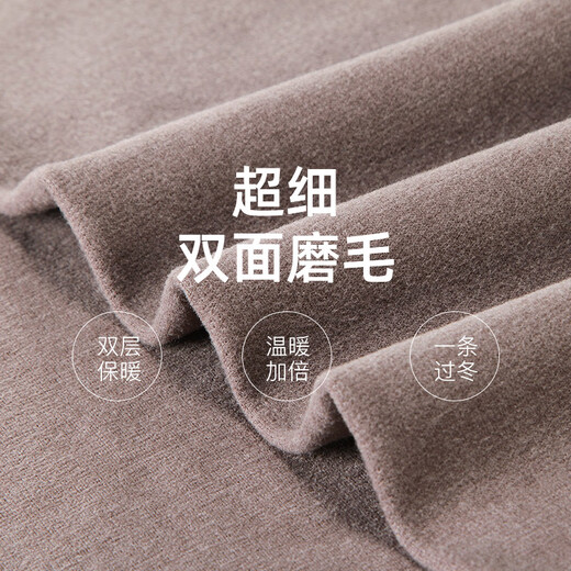 Langsha Autumn Pants Men's Warm Pants Seamless Autumn and Winter Thin Underpants Large Size Tight Youth Bottoming Thin Velvet German Cotton Wool Pants