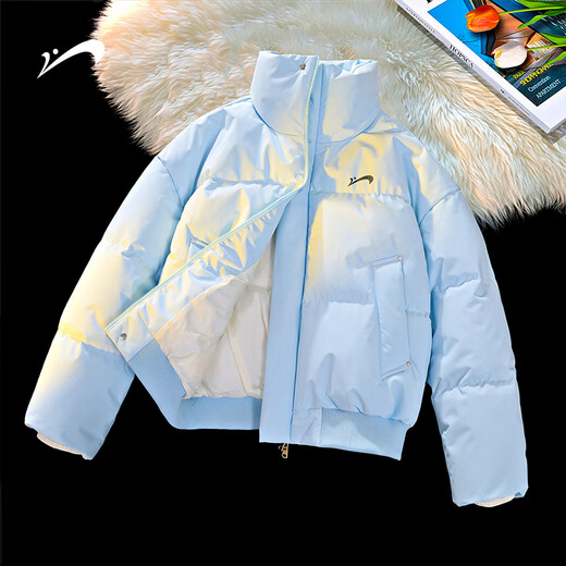 Guirenniao Khaki Down Jacket Men's New Winter Thickened Warm Cotton Jacket Light Khaki L