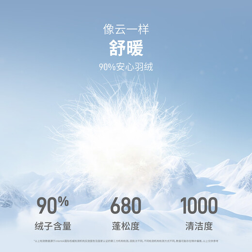 Tambor puff down jacket women's short removable hood autumn and winter warm jacket 25 years new 5530520D puff blue 165