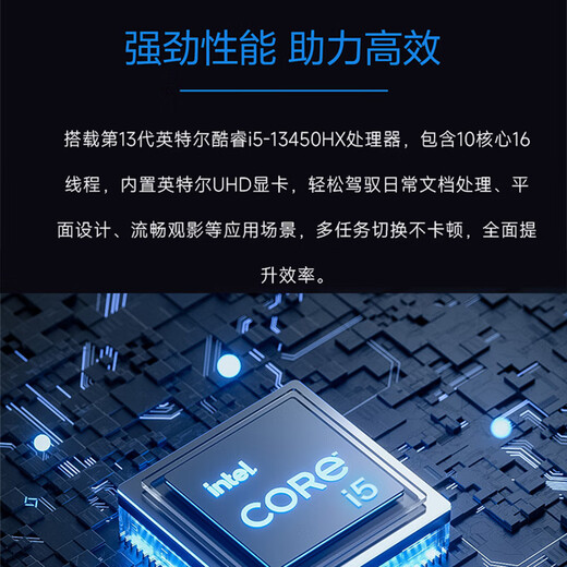 Holy Flag & ASUS Holy Lion National Subsidy (13th Generation Core i5-13450HX 16G 512G Business Keyboard and Mouse) Designer Office Desktop Computer Host Complete Machine