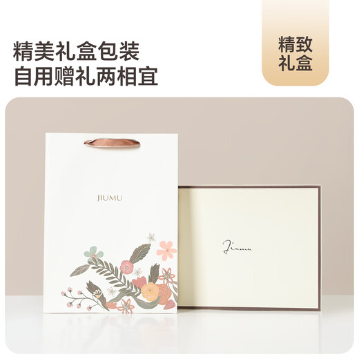 JIUMU sheep wool warm scarf, hat and gloves three-piece set for women, winter birthday and New Year gift for girls in gift box