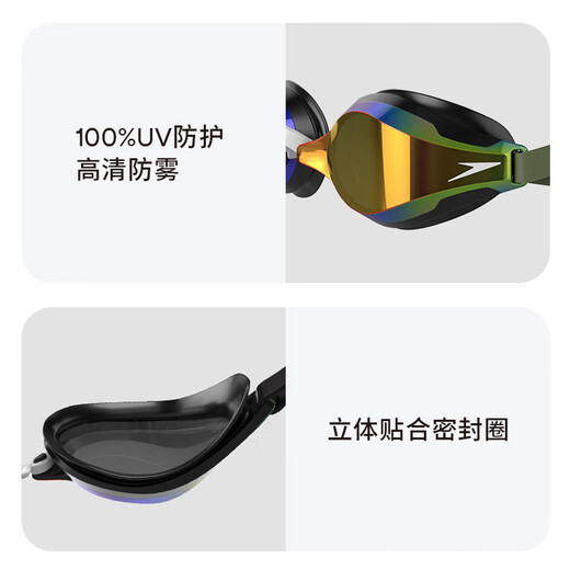 Speedo (Speedo) Wang Shun's same style racing swimming goggles sharkskin speed rush 2 anti-fog coating swimming goggles imported absolutely purple