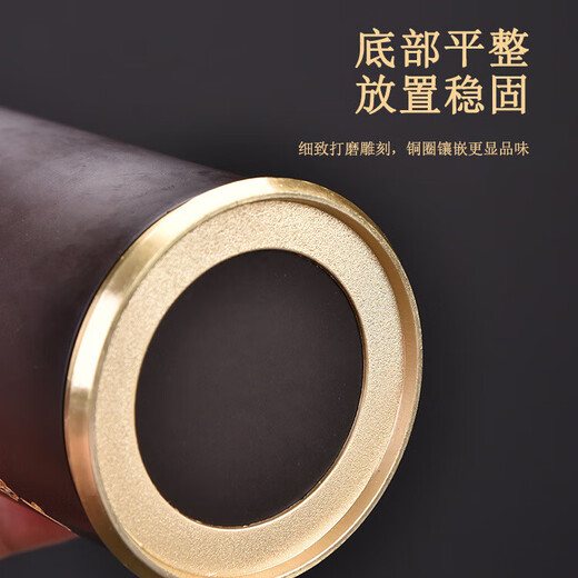 Brass Tea Ceremony Six Gentlemen Set Tea Clamp Tea Spoon Tea Fork Tea Knife Black Sandalwood Pot Pen Stainless Steel Six Gentlemen Accessories Zen Tea Blind Six Gentlemen Brass Accessories