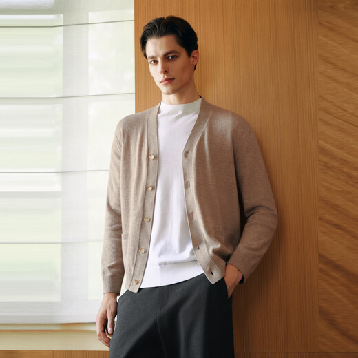 Mai Meng MM Mai Meng casual sweater sweater tops for men and women, same style for couples 25 winter new style 9GB930691, same style for men and women - clip flower camel 9GB930691 S