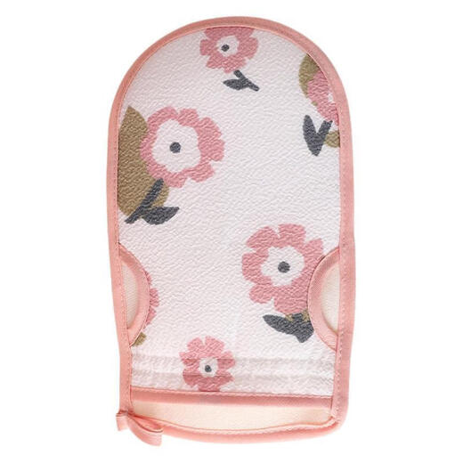 Bath towel with bath towel, double-sided bath gloves, men's and women's bath towel, decontamination bath towel, other beauty tools, bath towel with flower bath, 2 pieces, random colors