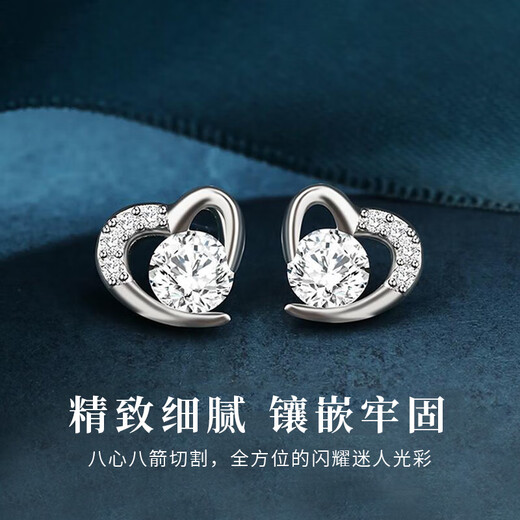 Lao Fengxiang Light Luxury Zhou Earrings for Women One Week High-end Sterling Silver Needle Earrings Practical Birthday Gifts for Girls for Girlfriend Zhou Lover* One Week Earrings Set JD.com Ships from Bakura *Same Day/Next Day Delivery
