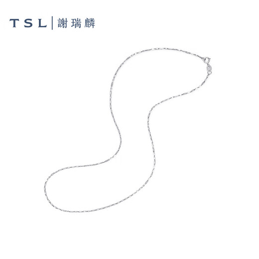 Xie Ruilin (TSL) platinum necklace simple Pt platinum four-corner octagon chain women's clavicle chain BF473