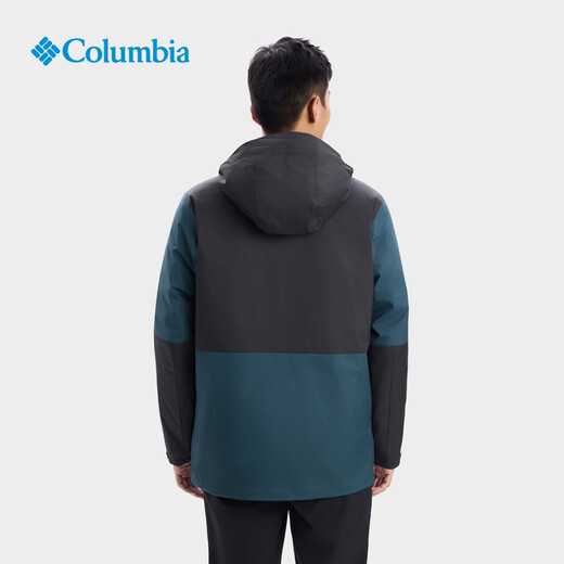 Columbia Outdoor 25 Autumn and Winter New Men's Silver Point Thermal Three-in-One Cotton Liner Waterproof Jacket XE2541 429 Azure Blue and Shark Black M (175/96A)