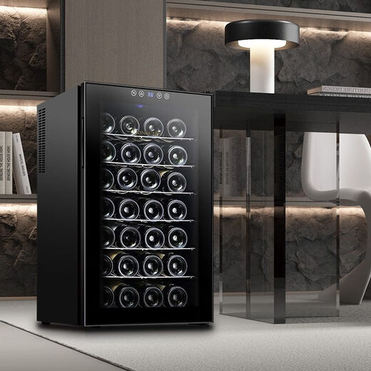 Vinocave red wine cabinet constant temperature home ice bar air-cooled moisturizing refrigerated electronic wine cabinet imported beech wood shelf / 28 bottles