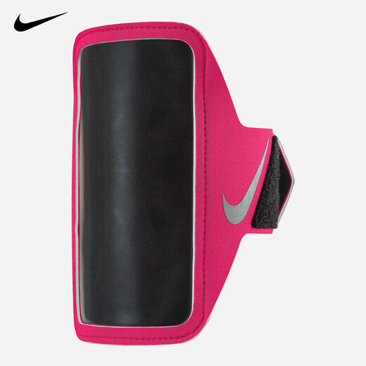 Nike (NIKE) LAN running armband mobile phone bag sports leisure running fitness outdoor storage colorful armband fluorescent green NR light pink NRN65698OS