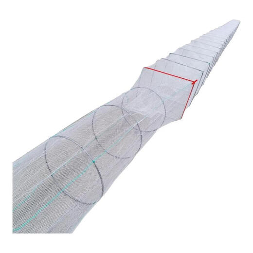 Shrimp pot fishing net fish net lobster net thickened fishing pot fish pot shrimp net river shrimp net eel loach lobster net white one end 10 meters 33 sections 26 holes with pendant