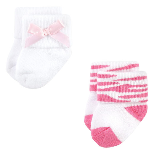 Luvable friends baby newborn and baby terry socks ballet shoes 12-pack 0-6 months