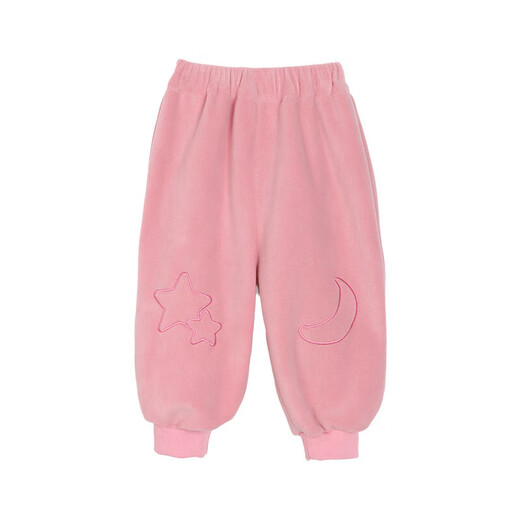 LUSON小o爸女婴童 女宝宝摇粒绒裤2025冬季婴儿保暖卫裤加绒休闲运动裤