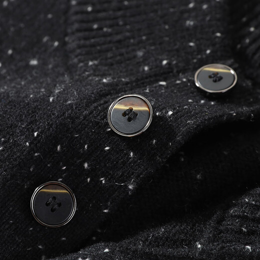 Antonio 400G heavyweight thickened retro Henry collar light luxury warm cashmere sweater for men 100% cashmere