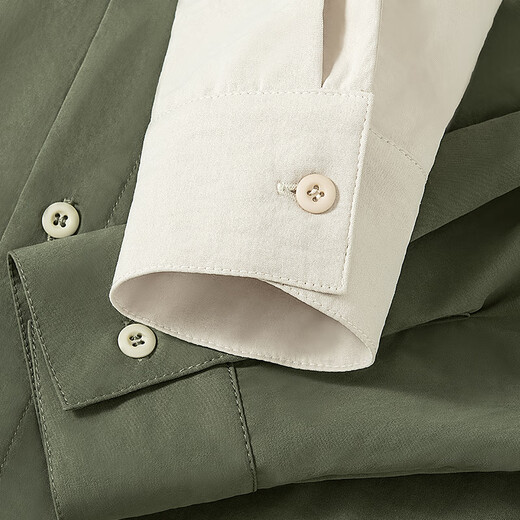 VANCL long-sleeved shirt men's spring and autumn white shirt men's casual loose large size thin jacket summer white 2XL