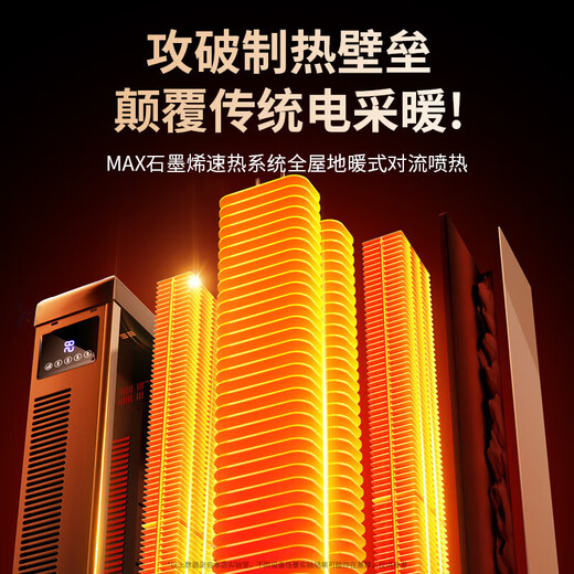 Xiaomi Guoba baseboard heater large area household heater graphene electricity-saving heater for large area heating in winter bedroom basic model baseboard-mechanical model flameless