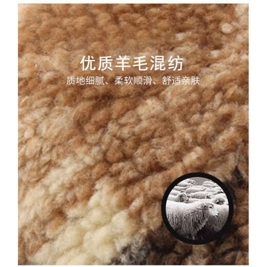 Winter Hat Women's Warm Lamb Wool Baseball Cap Men's Peaked Cap Fashion Trendy Brand Plaid Sun Hat Brown Adjustable (54-60cm)