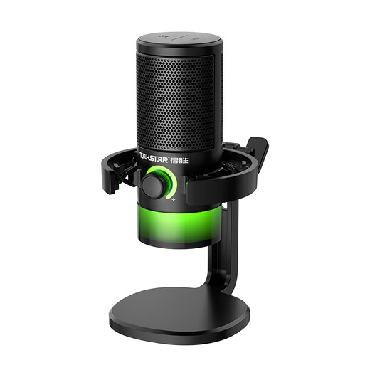 TAKSTAR GX3 computer microphone game noise reduction microphone live recording wired radio microphone usb mobile phone computer desktop laptop online class karaoke black official standard (SF Express)