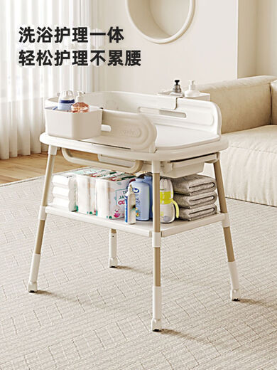 Hagaday Hakkada Diaper Table Large Capacity Baby Nursing Table Multifunctional Touch Bed Newborn Diaper Changing 1 piece Nursing Table + Hanging Basket*2