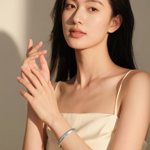 Clect Kelihua Ruyi 9999 Pure Silver Bracelet Women's National Trendy Retro Young Silver Bracelet Jewelry Birthday Gift