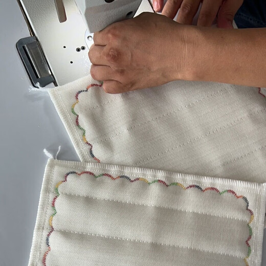 Kitchen oleophobic rag, dishwashing cloth, pure cotton yarn, water-absorbent, non-stick oil, thickened scouring pad, cleaning dish towel, 8-layer thickened 5-pack