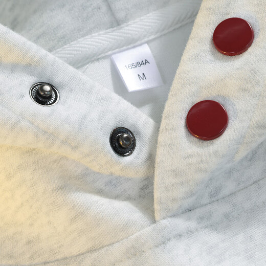 Homlean American heavyweight hooded sweatshirt autumn men's high street solid color versatile loose casual top HQ20 white gray XL