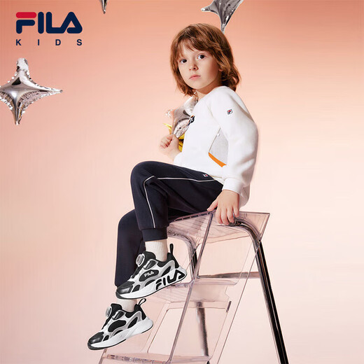 FILA Children's Shoes Running Shoes 2025 Winter Knob Buckle Sports Shoes for Boys and Girls