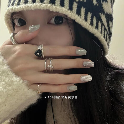 Buyer's store birthstone ring sterling silver birthday month color drawstring ring December tanzanite