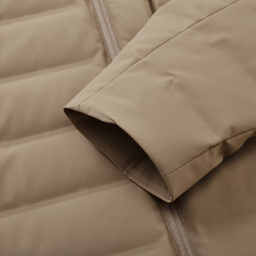 Jiumuwang three-proof down large goose down down jacket men's winter warm and cold light outdoor coat hooded jacket khaki + slim version + stand collar JK5D-57417 M 170/92A(48)