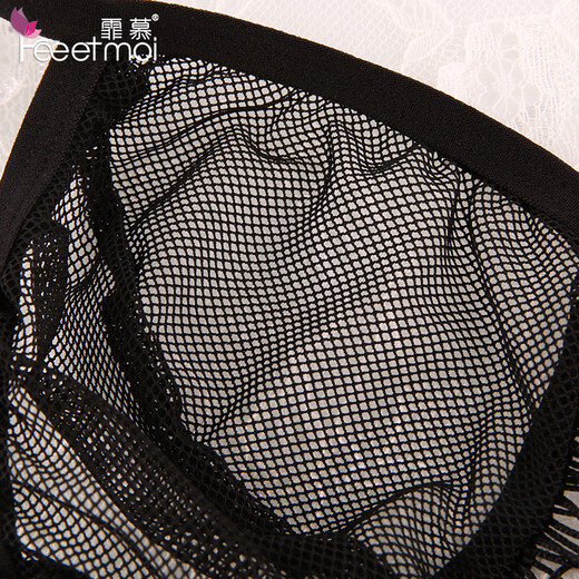 Universal transparent sexy men's thong underwear, passionate couple's couple set, double free of need to take off, couple's underwear, men's fringed underwear + women's crotch underwear, one size fits all