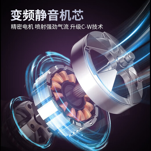 Hair dryer for drying hair, household negative ions will not hurt your hair, high-power hair salon dormitory special dryer, silent quick-drying hair care, starry sky gray 1200W flagship version + 1 billion negative ions