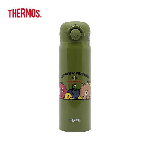 Thermos imported thermos cup cartoon appearance Disney series insulated portable student water cup large capacity cup JNR-502-LNCGR camping series 500ml500ml