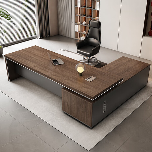 Semphia desk boss desk modern simple executive desk executive manager desk office desk and chair combination office furniture 1.8 meters boss desk long cabinet