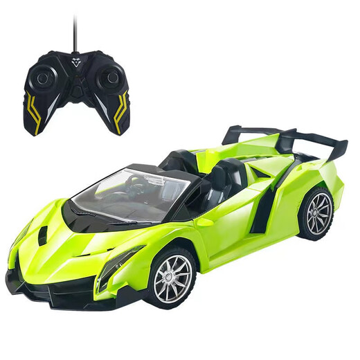 Lingyu remote control car electric rechargeable four-wheel drive car drop-resistant high-speed drift racing sports car boy children's toy model technology black Lambo gift box own 3.7v battery + charging cable cable