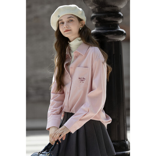 TonLion 2025 Autumn Women’s Sweet Small Label Design Long Sleeve Shirt