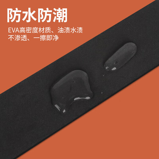 Fire door flame retardant seal strip fire door electric box cabinet door gap door frame engineering fire seal strip heat insulation high temperature resistant door and window gap seal strip self-adhesive sound insulation strip sponge strip anti-collision strip upgraded version - 2mm thick black 15mm wide * 5m long