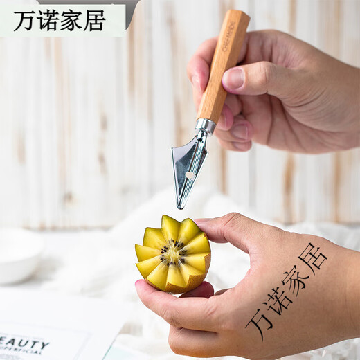 Sailoto fruit scooper, carved stainless steel ice cream scoop, watermelon scoop, handmade platter tool, fruit scoop scooper, three-piece ball set