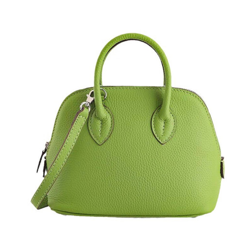 Big-name manufacturer, fashionable and versatile mini shell bag, niche bowling bag, portable crossbody bag, avocado green, large size, length 25*width 10*height 20cm