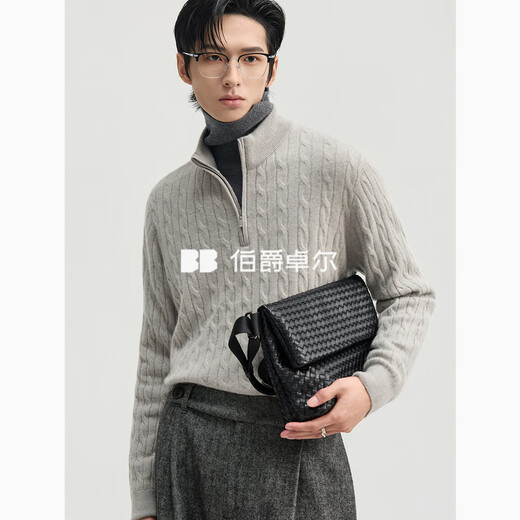 Piaget Zall full cashmere sweater for men 2025 autumn and winter new half-zip Henry collar sweater for men H543726 Emperor Shi Qing M (170)