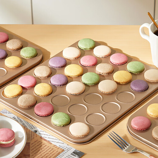 Cookie baking pan macaron 14/35 non-stick mold household chocolate cocoa crisp baking tools 35 non-stick macaron mold single product