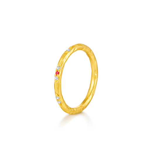 Mankalong gold ring for women 2025 new vintage broken dream secondhand solid gold diamond ring light luxury gift for girlfriend 09 2.7g