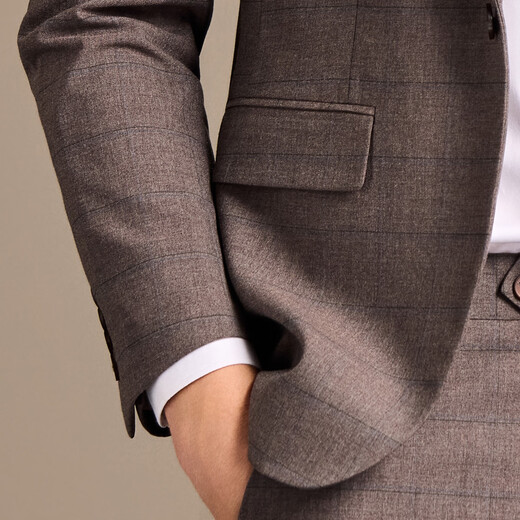 Antonio light luxury suit & two-piece suit, fashionable and simple plaid high-end suit, men's haute couture fabric suit, men's suit