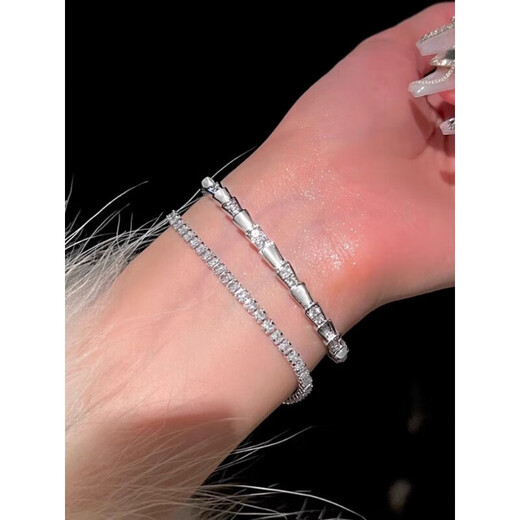 Qiaoyu Old Phoenix Gold Store S925 Silver Fritillary Snake Bracelet 2025 New Bracelet Girls Light Luxury Silver Fritillary Snake Bracelet (Open)