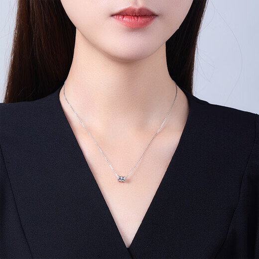 Saturday Fu PT950 platinum necklace small waist pendant B048907 about 1.15g without chain birthday gift